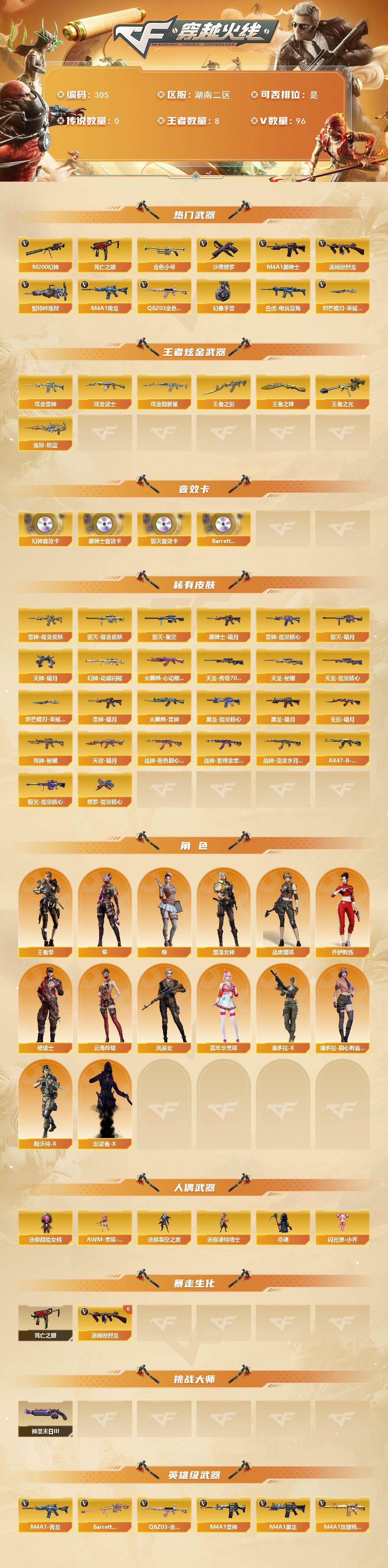 CFCMW422020穿越火线账号详情图2