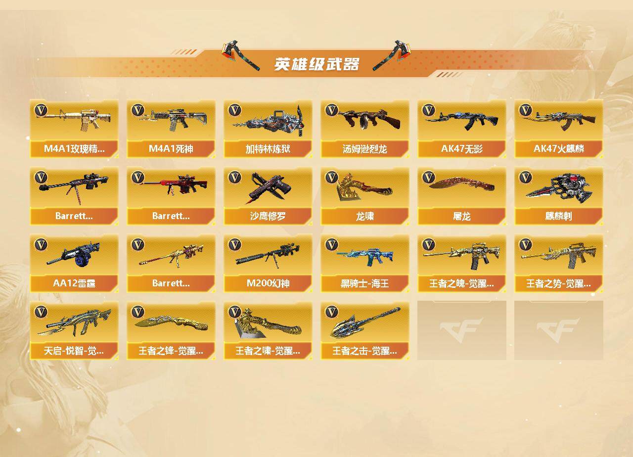 CFLX368802穿越火线账号详情图3 CFLX368802穿越火线账号详情图3