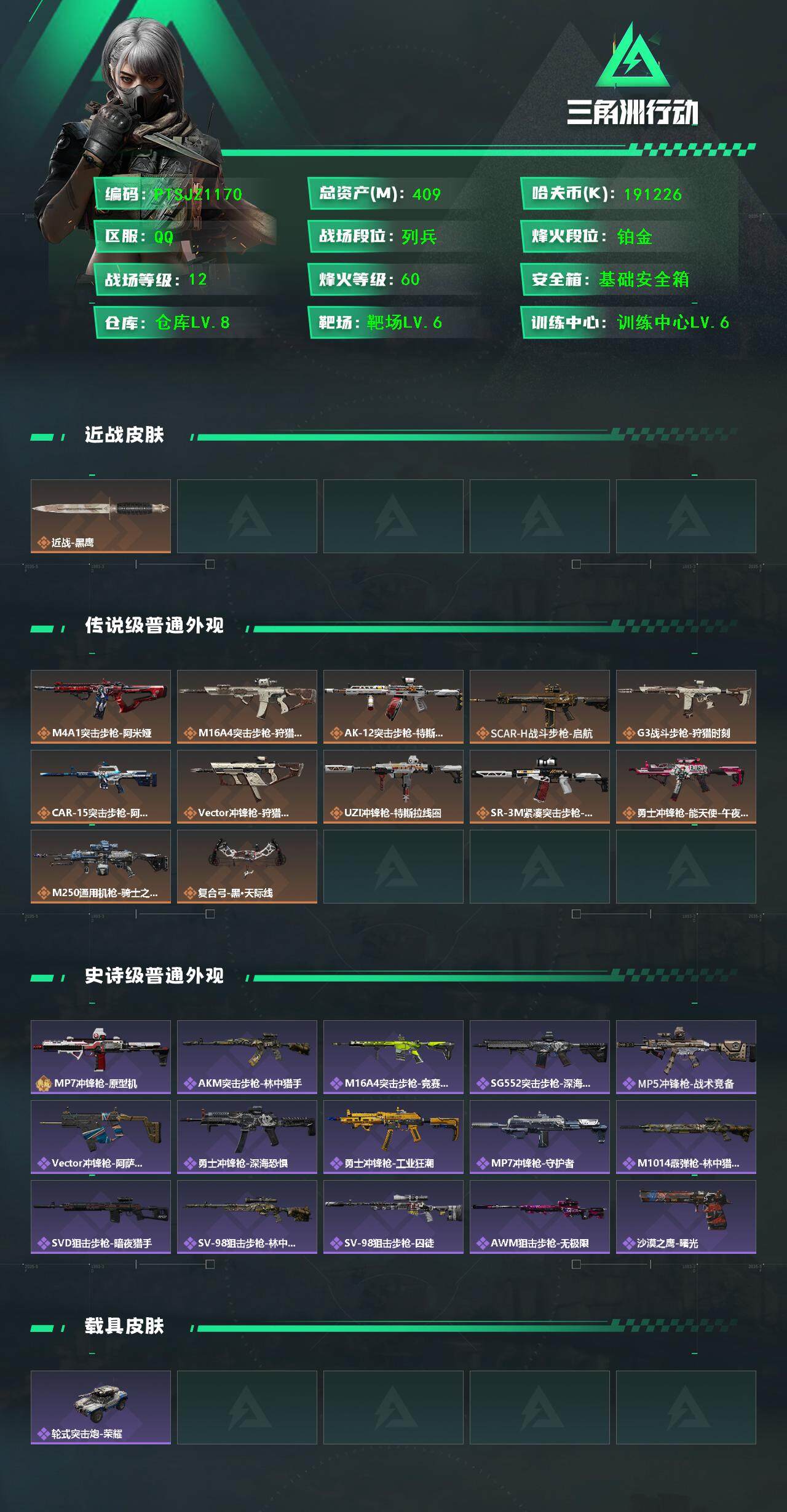 SJZCMW393430三角洲行动账号详情图2