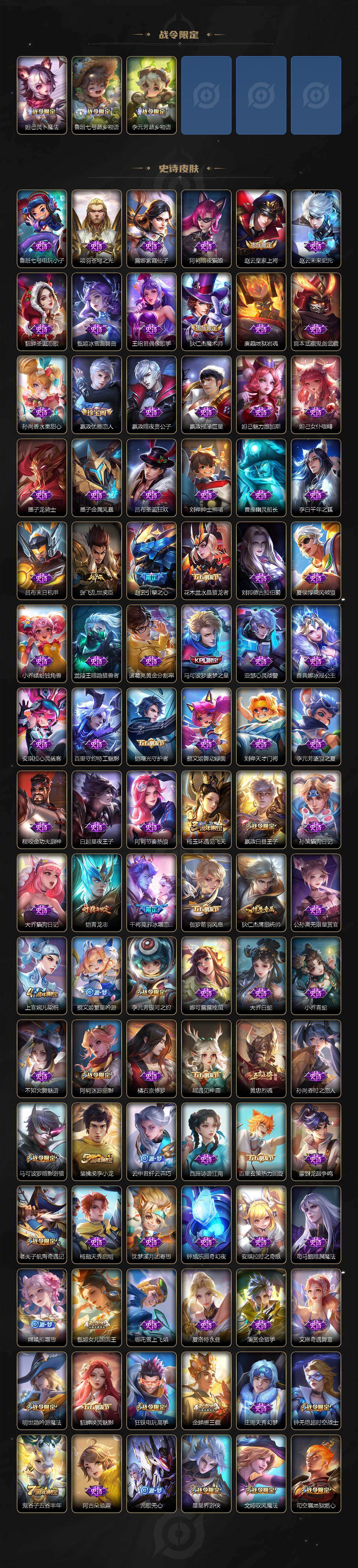 WZ0349777王者荣耀账号详情图4 WZ0349777王者荣耀账号详情图4