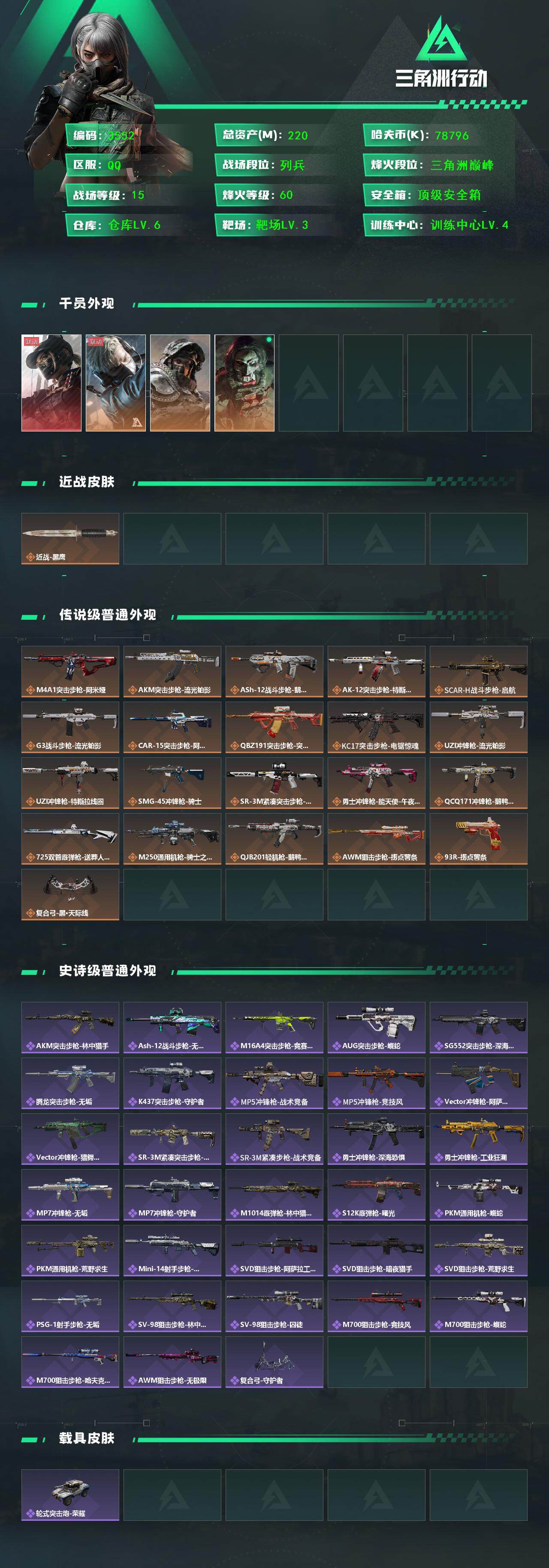 SJZQM382607三角洲行动账号详情图5 SJZQM382607三角洲行动账号详情图5