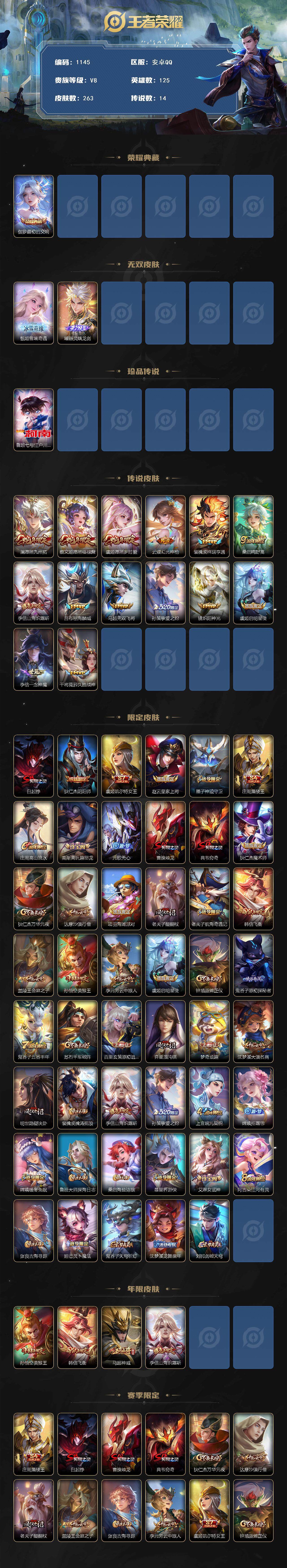 WZCMW3409140王者荣耀账号详情图2