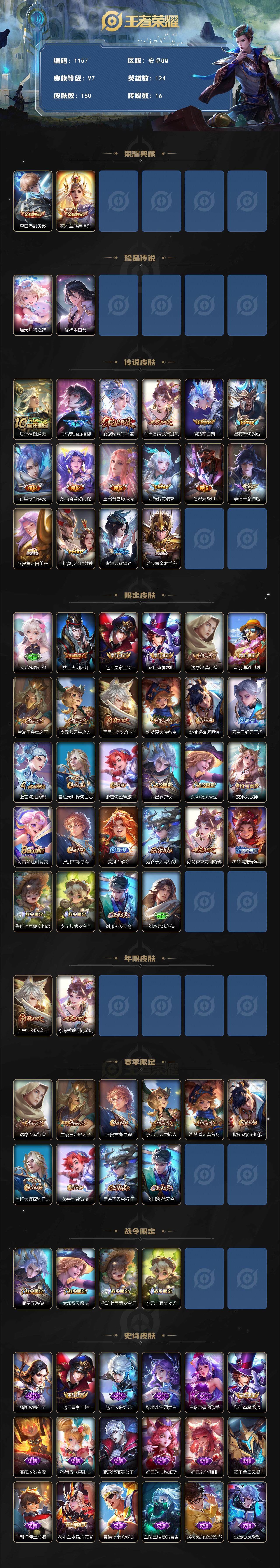 WZCMW3409162王者荣耀账号详情图2