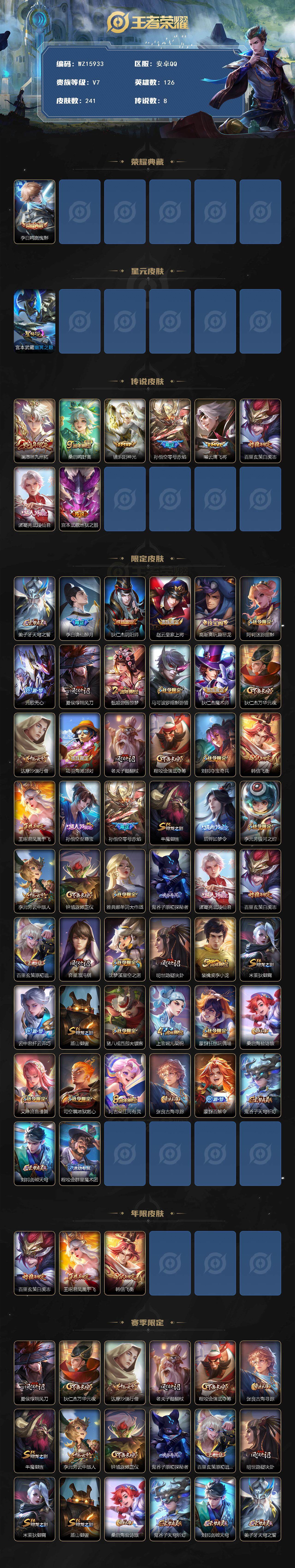 WZ0349797王者荣耀账号详情图2