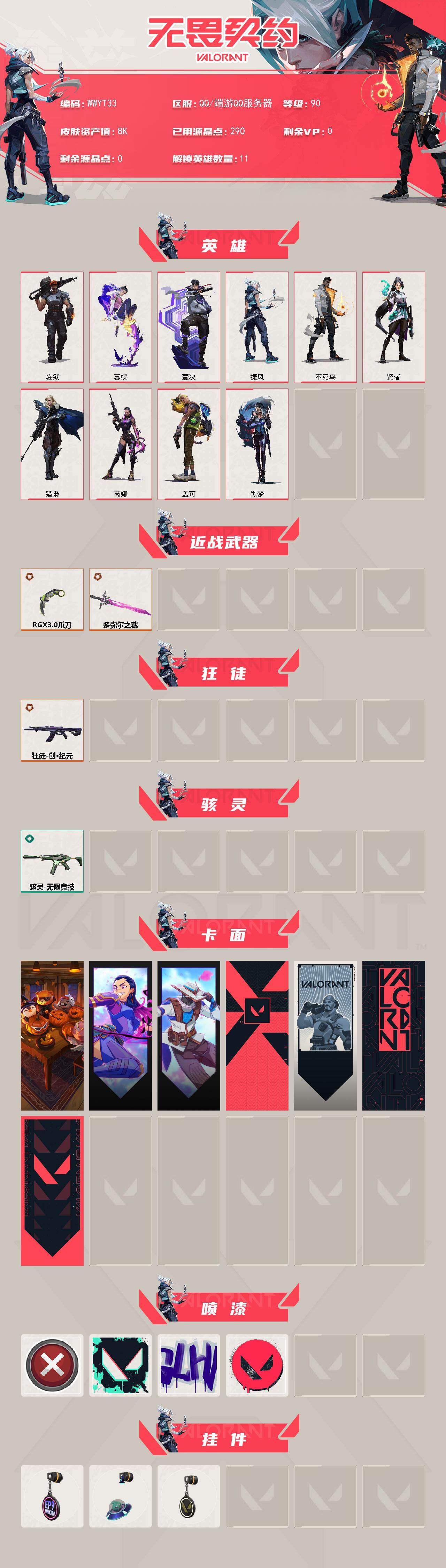 WWQQM327930无畏契约账号详情图3 WWQQM327930无畏契约账号详情图3