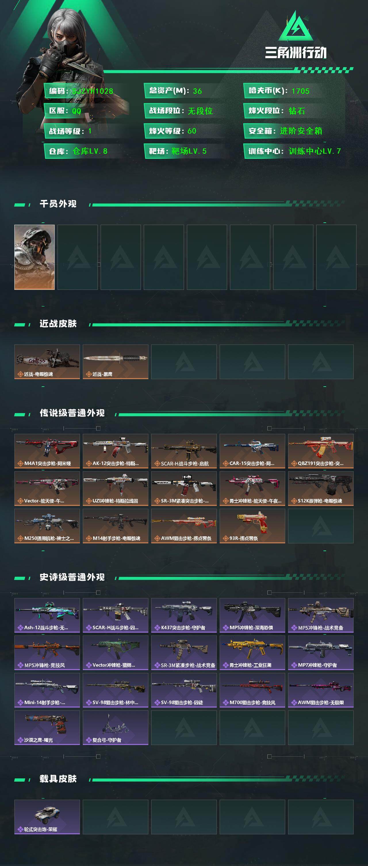 SJZEY381702三角洲行动账号详情图2 SJZEY381702三角洲行动账号详情图2