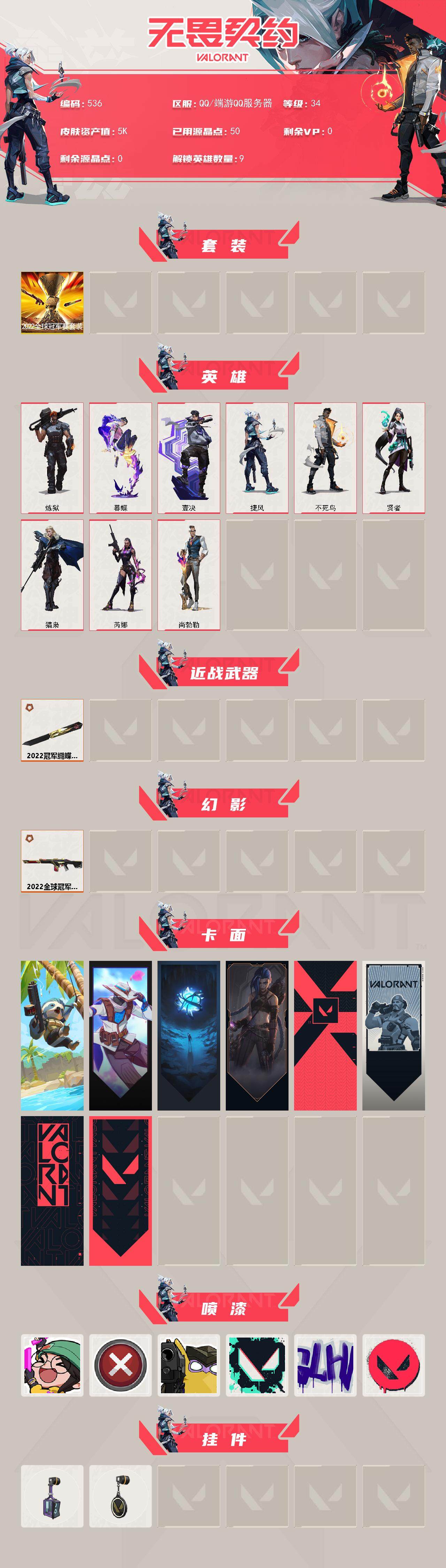 WWQXL328036无畏契约账号详情图2 WWQXL328036无畏契约账号详情图2