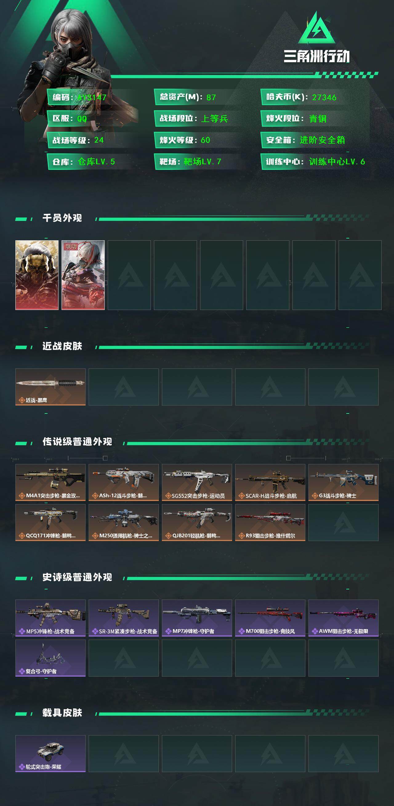 SJZCMW387688三角洲行动账号详情图3