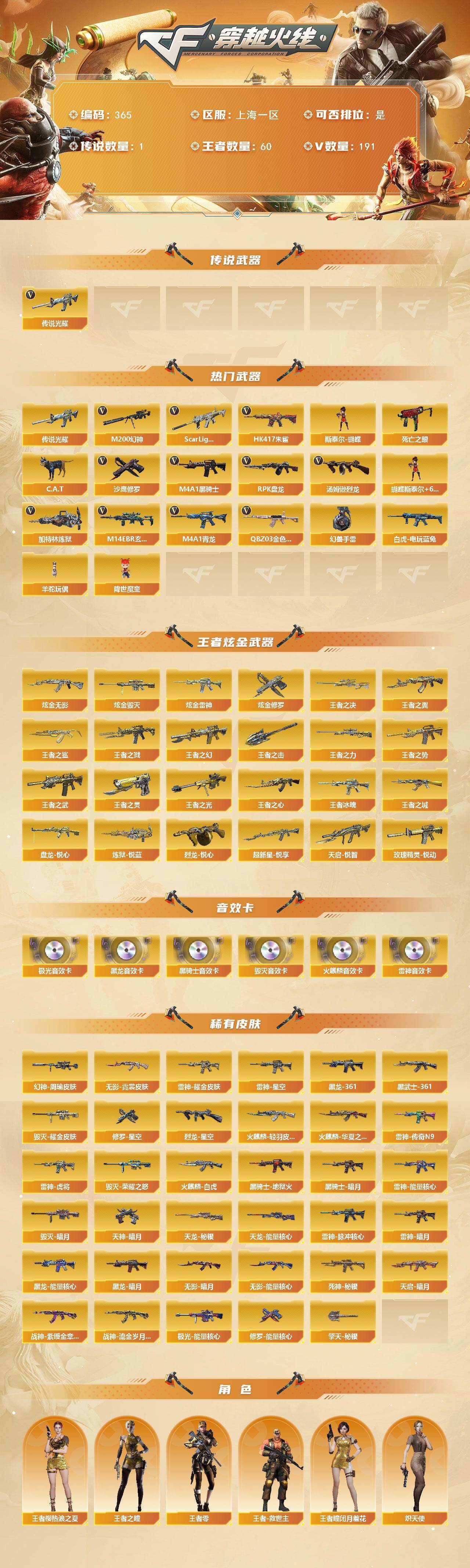 CFCMW422128穿越火线账号详情图2