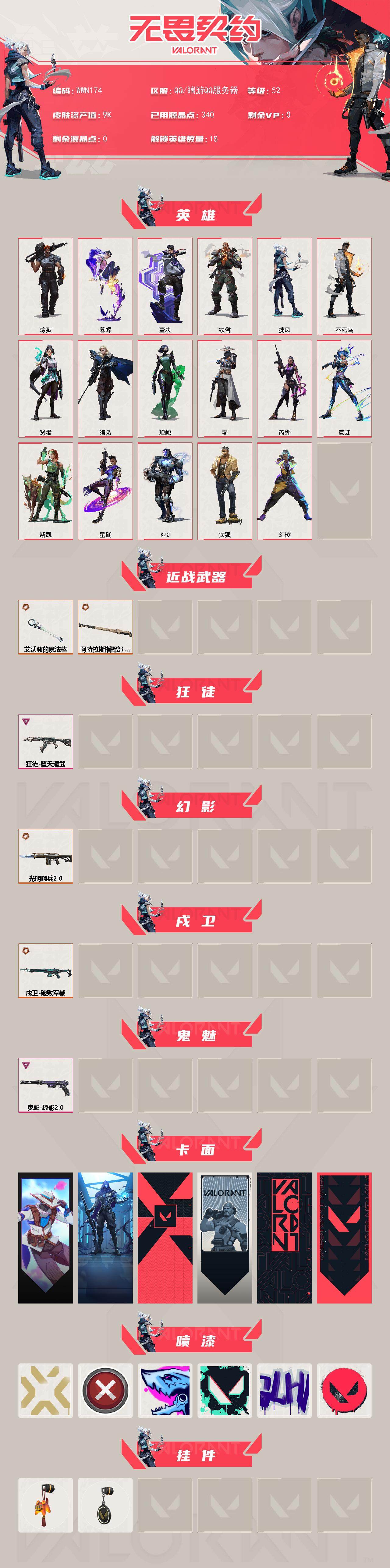 WWQEY328210无畏契约账号详情图2 WWQEY328210无畏契约账号详情图2