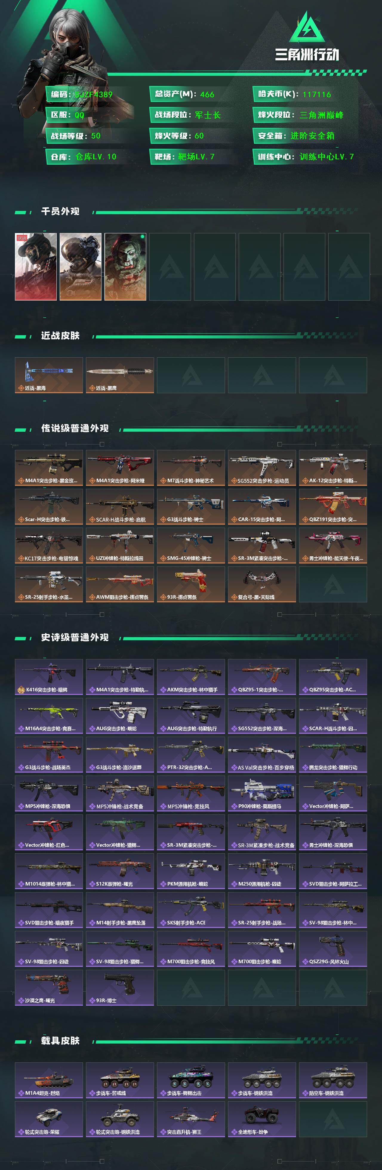 SJZQM381816三角洲行动账号详情图3 SJZQM381816三角洲行动账号详情图3