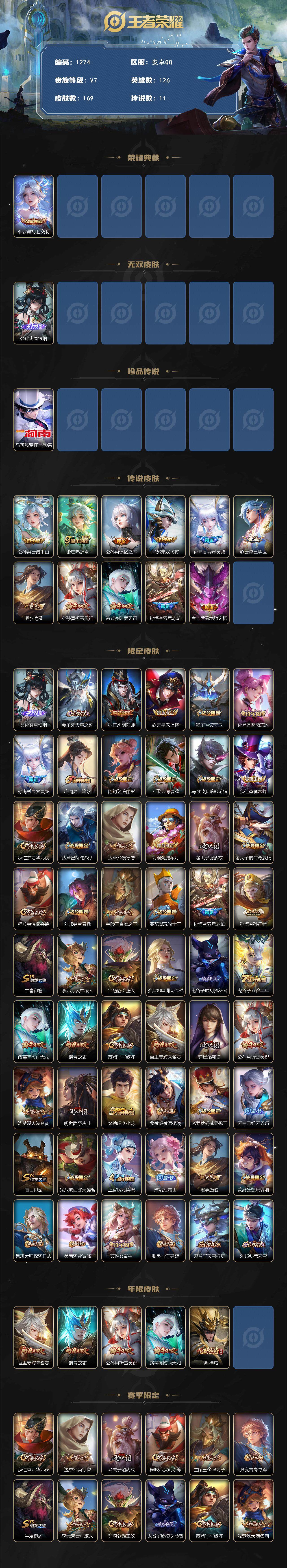 WZCMW3427188王者荣耀账号详情图2 WZCMW3427188王者荣耀账号详情图2