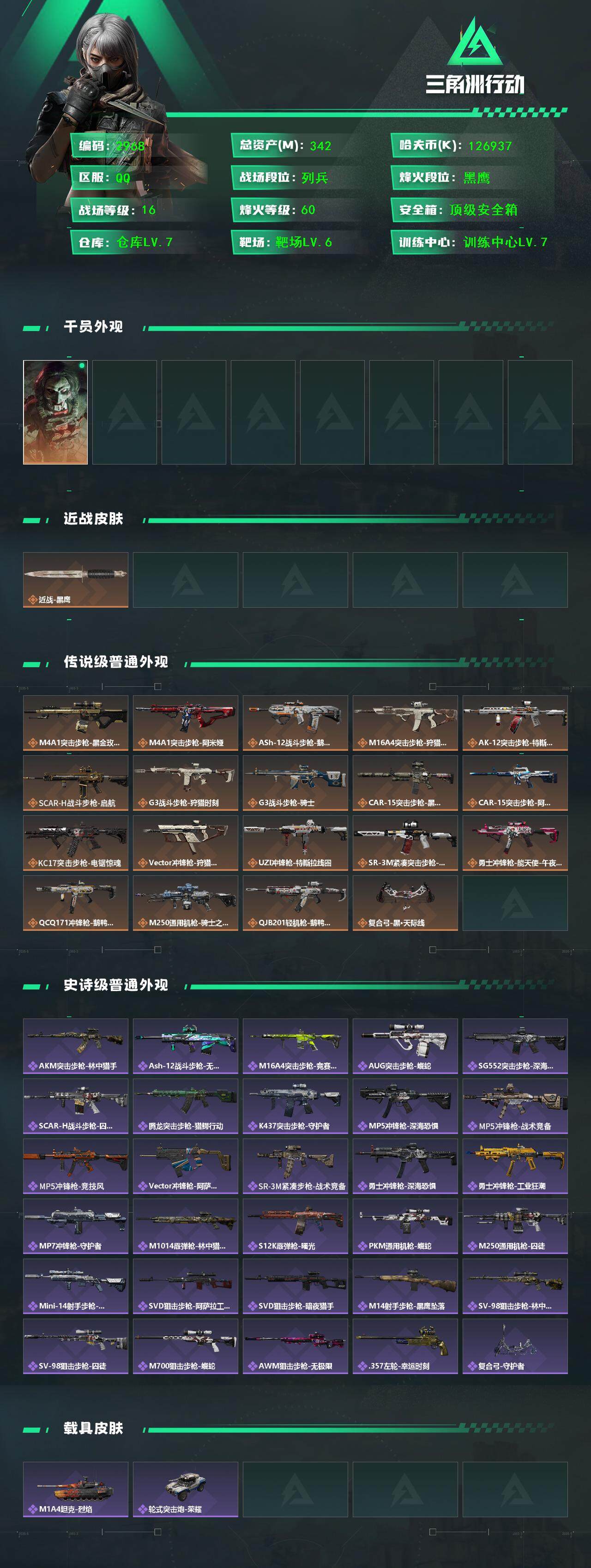 SJZCMW386843三角洲行动账号详情图2 SJZCMW386843三角洲行动账号详情图2