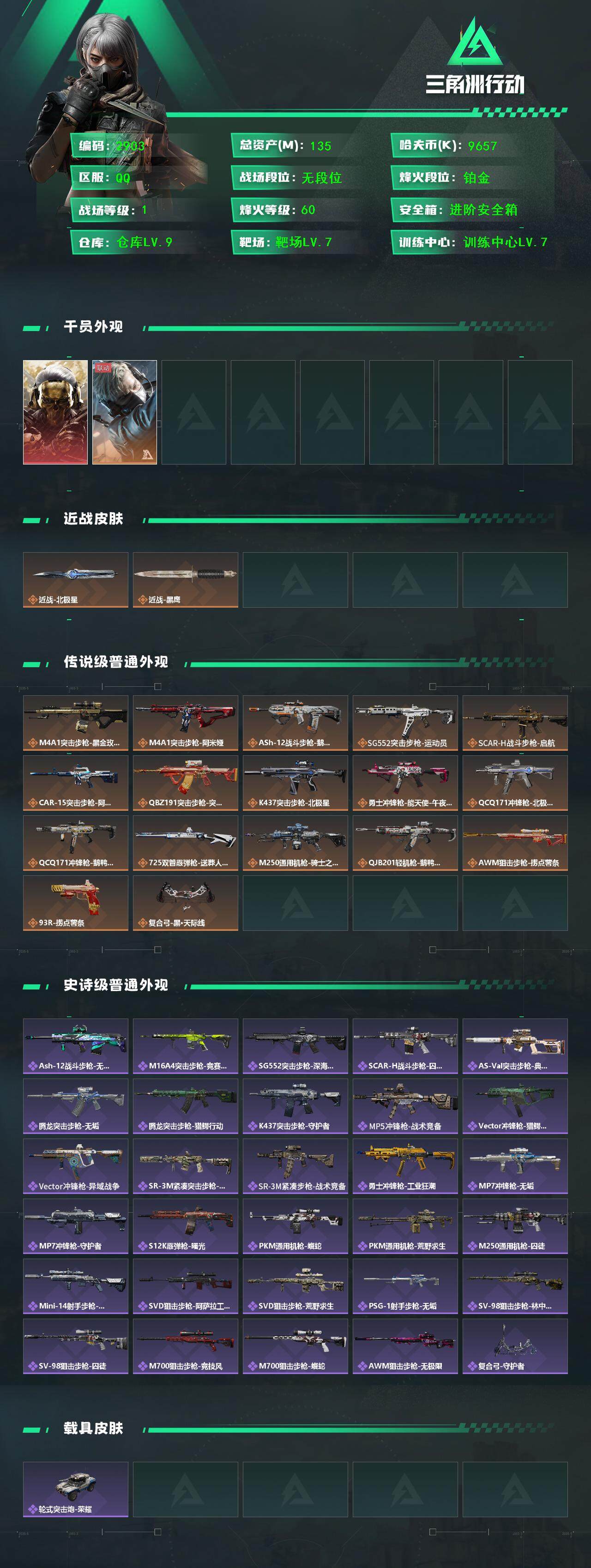 SJZCMW386557三角洲行动账号详情图2