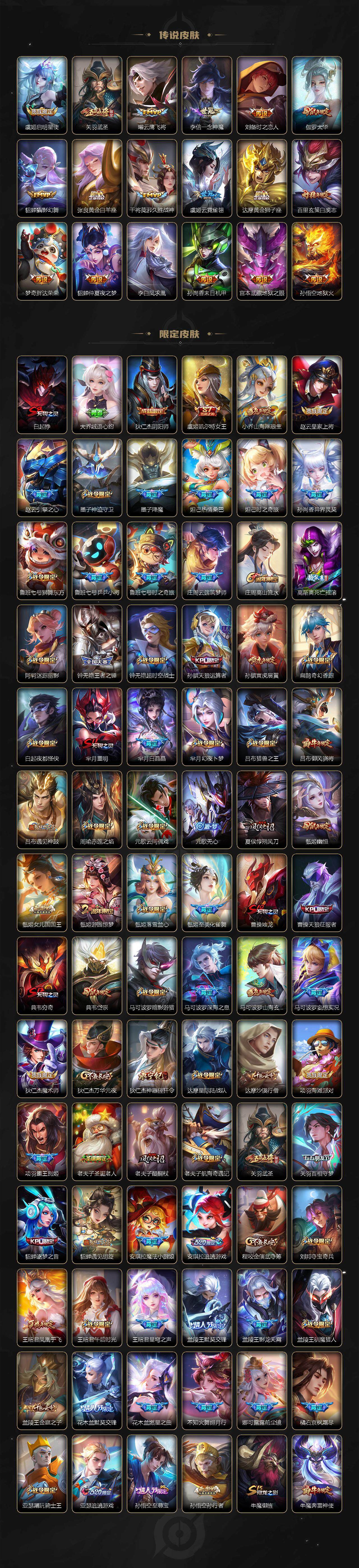 WZLFY3410155王者荣耀账号详情图3 WZLFY3410155王者荣耀账号详情图3