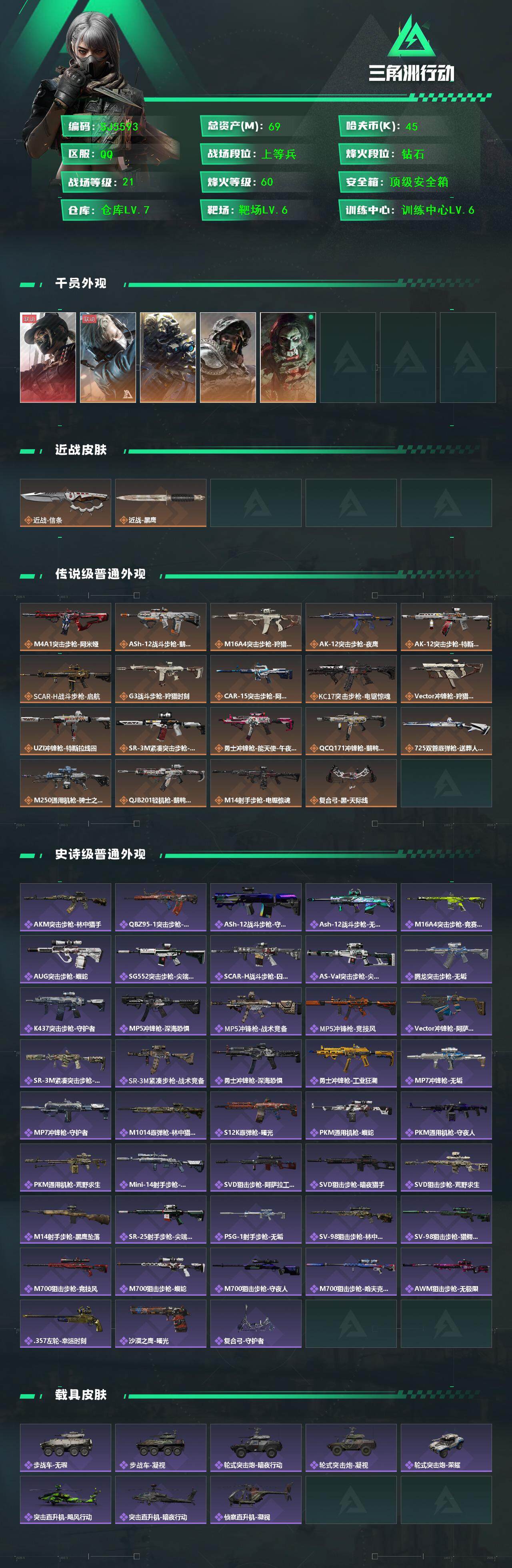 SJZQM383810三角洲行动账号详情图3 SJZQM383810三角洲行动账号详情图3