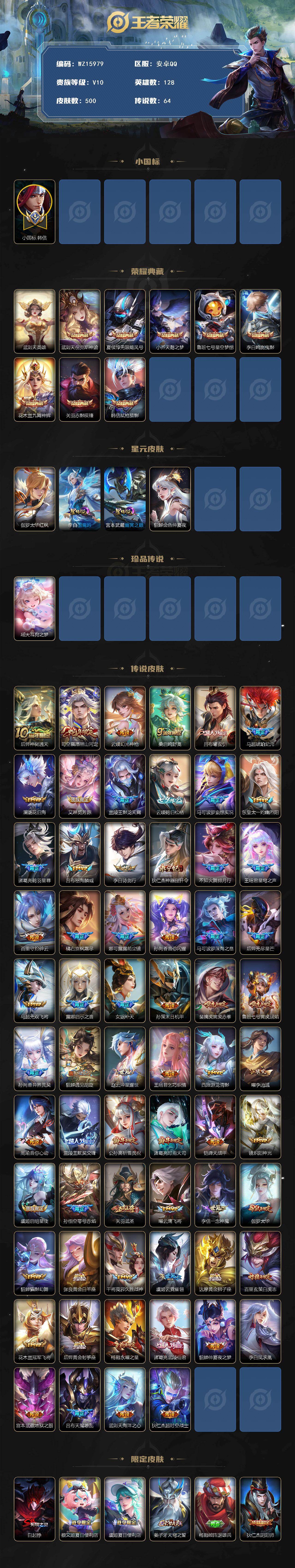 WZ0349818王者荣耀账号详情图2