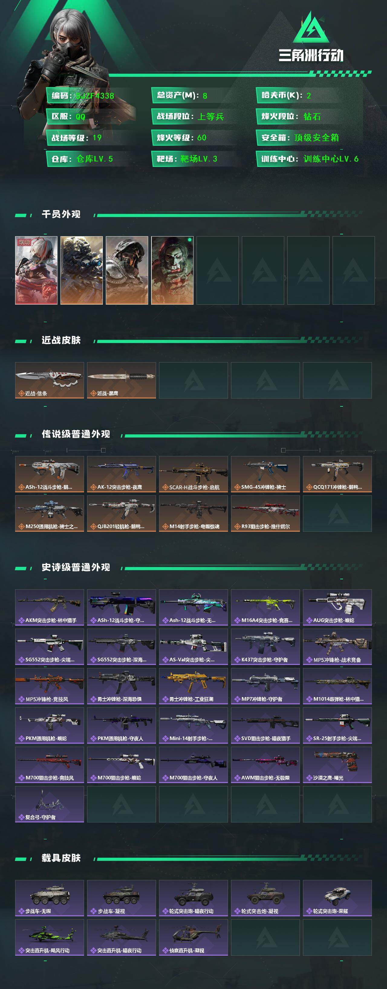 SJZQM381021三角洲行动账号详情图3 SJZQM381021三角洲行动账号详情图3