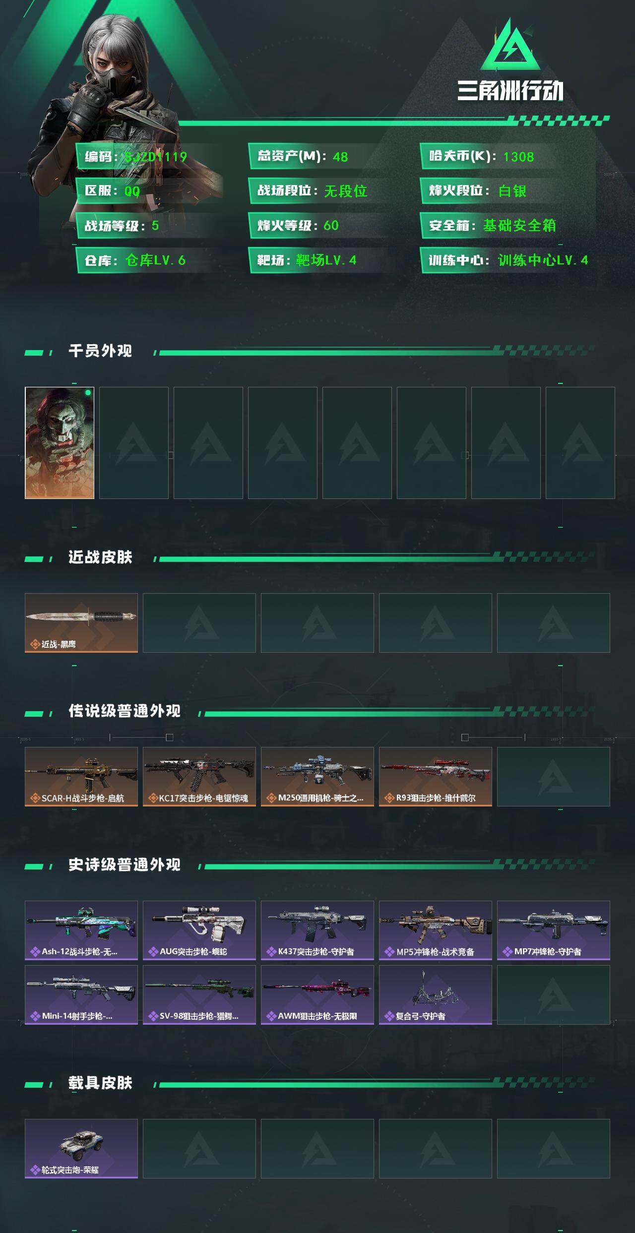 SJZQM380861三角洲行动账号详情图3 SJZQM380861三角洲行动账号详情图3