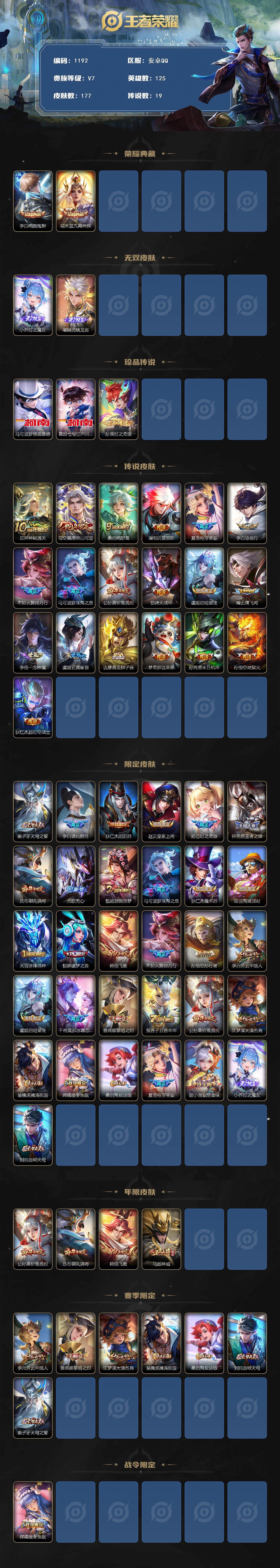 WZCMW3410904王者荣耀账号详情图2