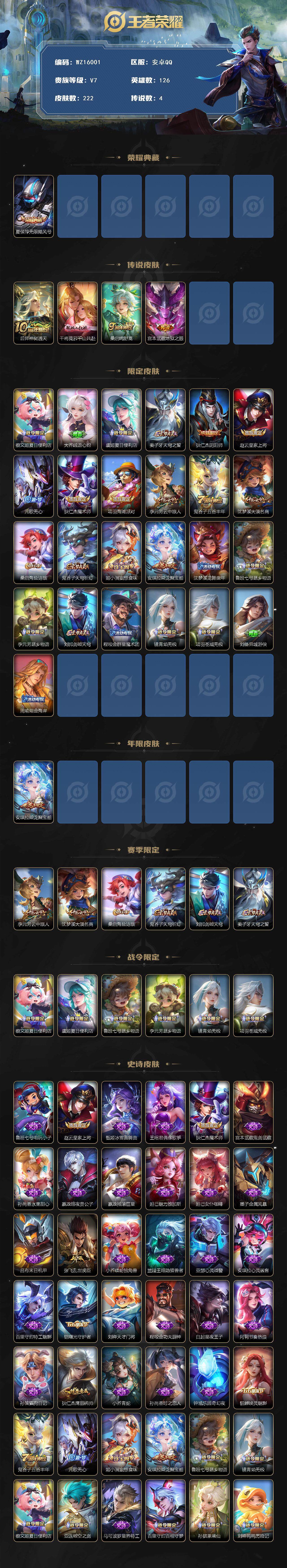 WZ0349828王者荣耀账号详情图2