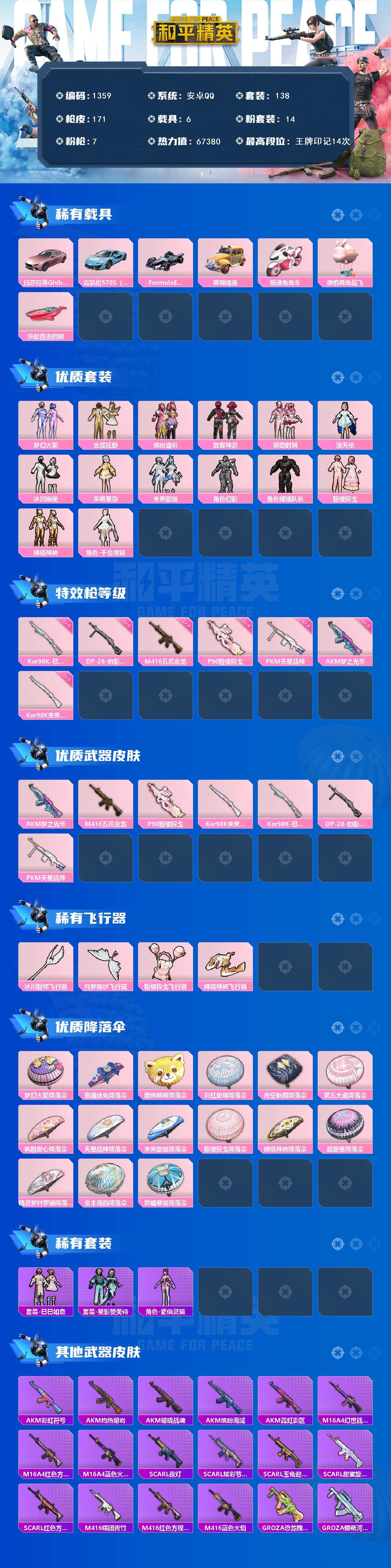 HPCMW3427981和平精英账号详情图2 HPCMW3427981和平精英账号详情图2