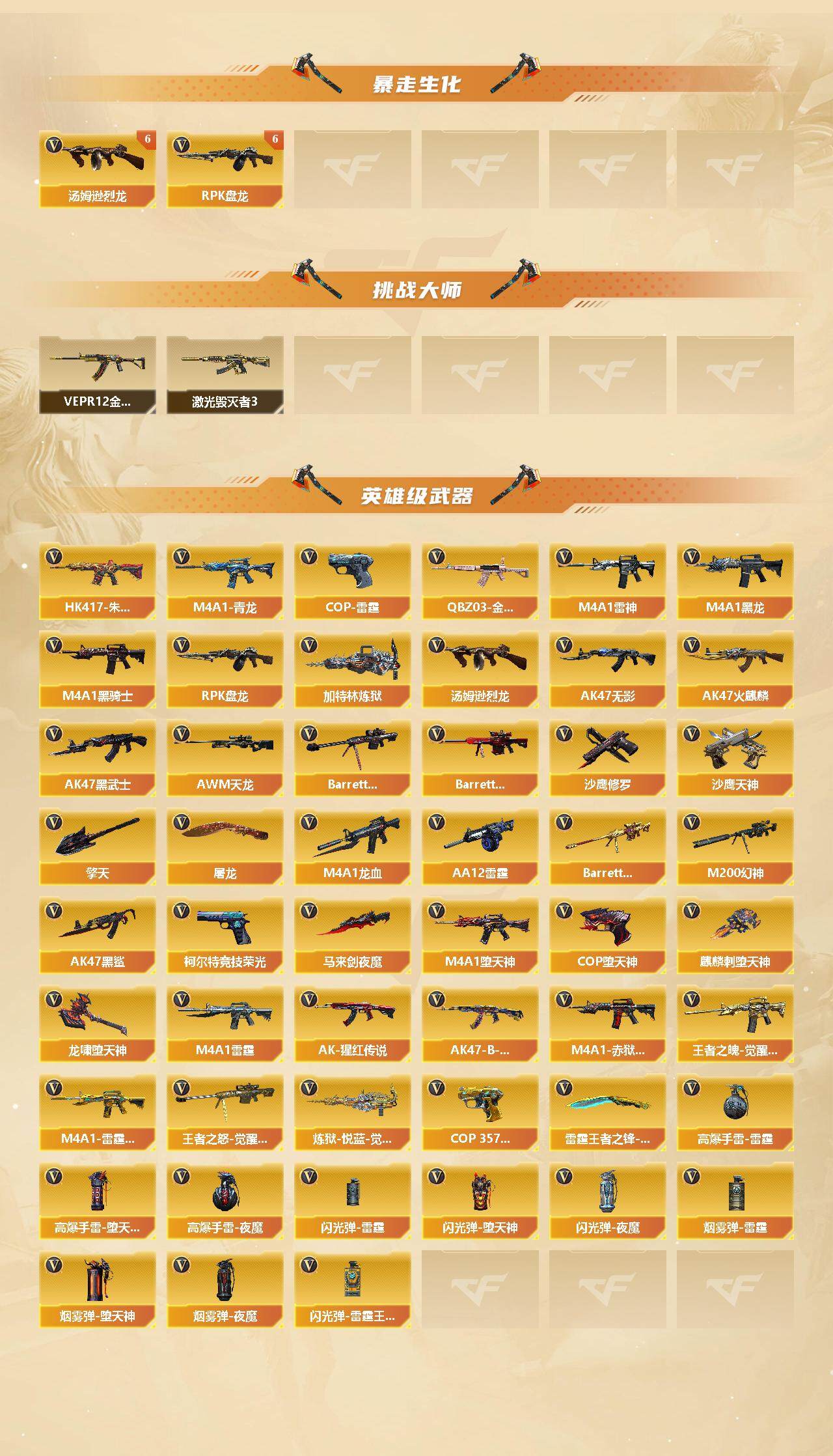 CFLX369100穿越火线账号详情图3 CFLX369100穿越火线账号详情图3