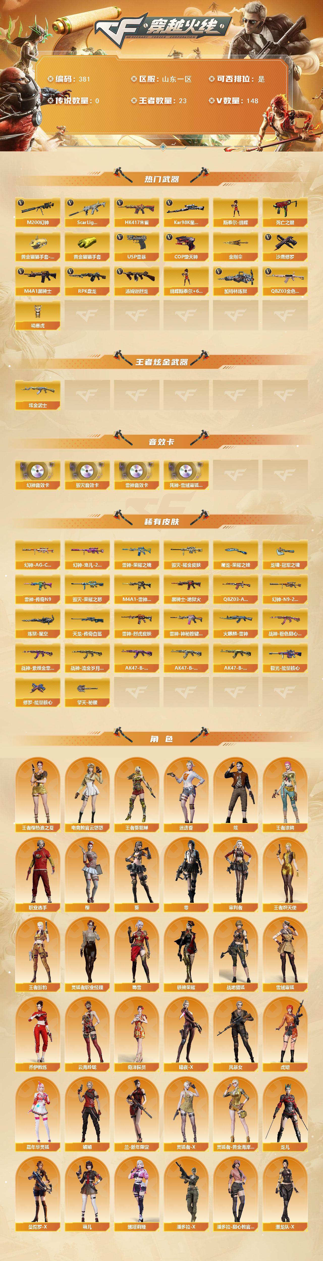 CFCMW422153穿越火线账号详情图2