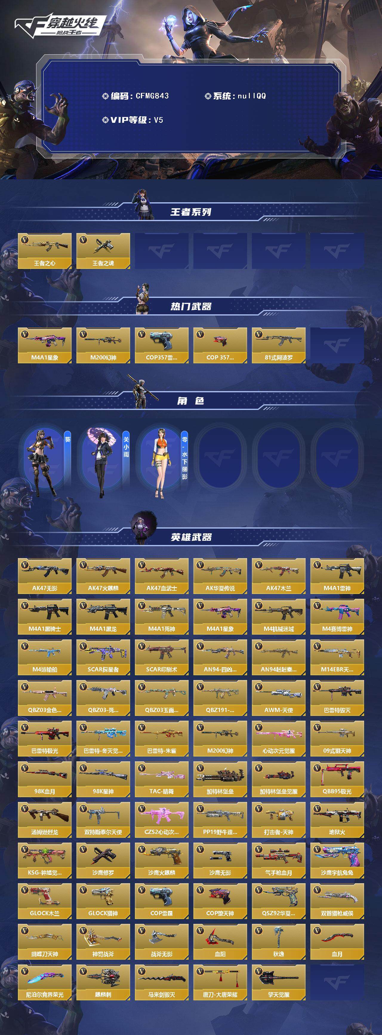 CFMQM369555枪战王者账号详情图3 CFMQM369555枪战王者账号详情图3