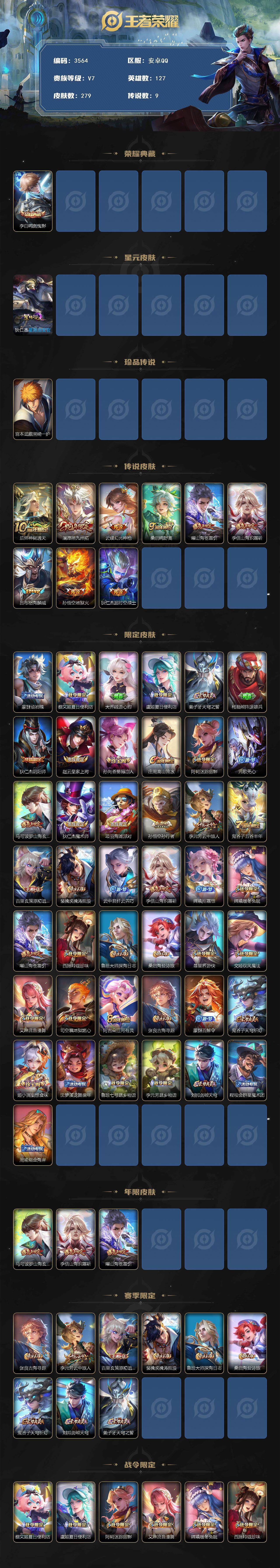 WZJZ3449530王者荣耀账号详情图2