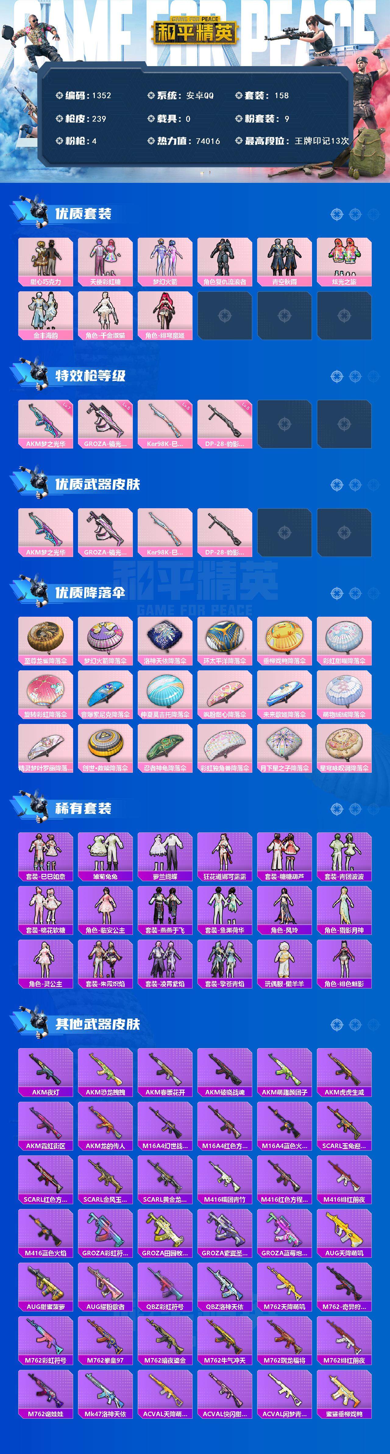 HPCMW3428158和平精英账号详情图2 HPCMW3428158和平精英账号详情图2