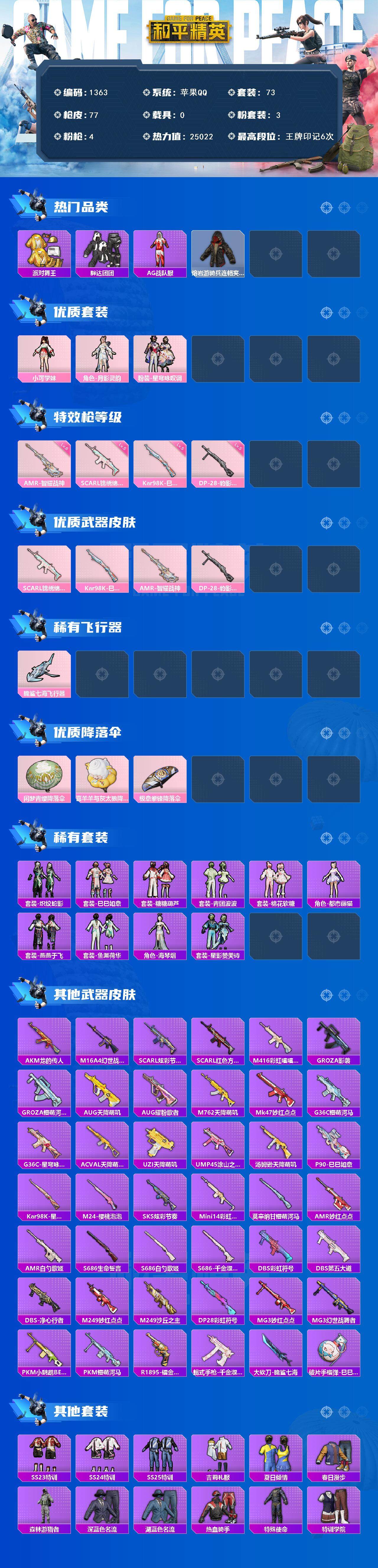 HPCMW3428166和平精英账号详情图2 HPCMW3428166和平精英账号详情图2