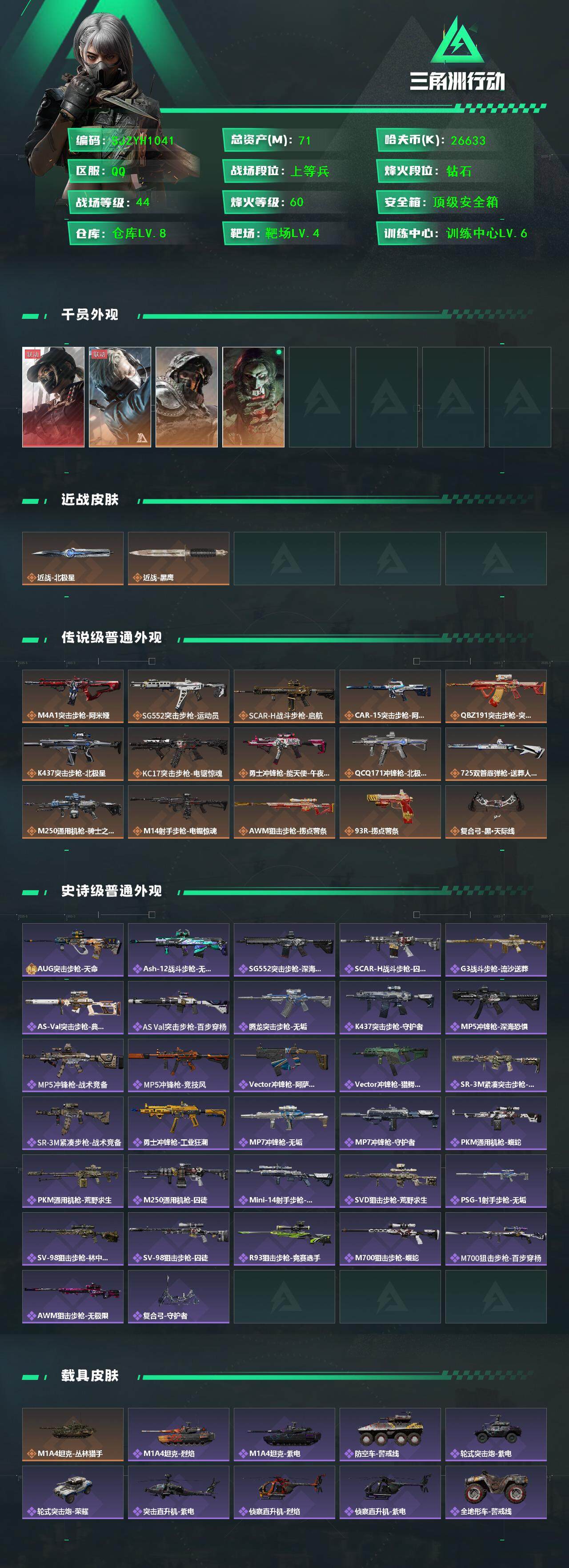 SJZQM382243三角洲行动账号详情图3 SJZQM382243三角洲行动账号详情图3