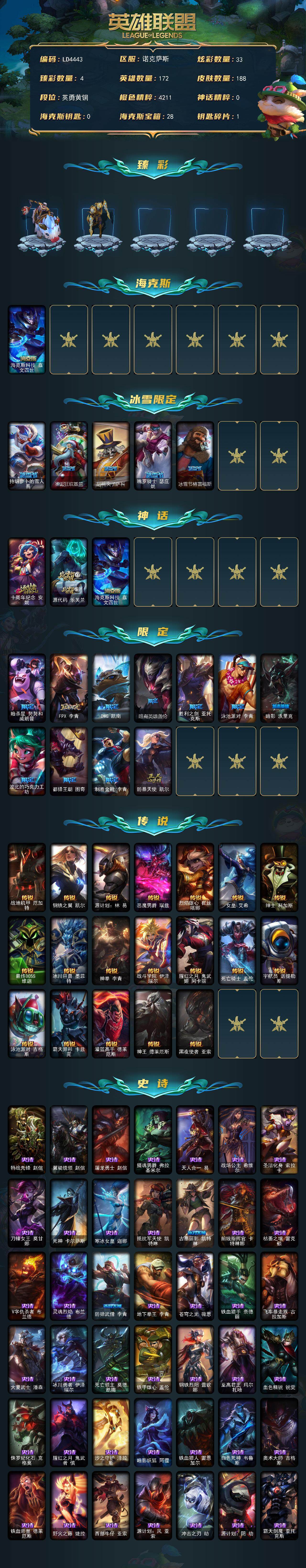 LOLQM320730英雄联盟账号详情图3 LOLQM320730英雄联盟账号详情图3