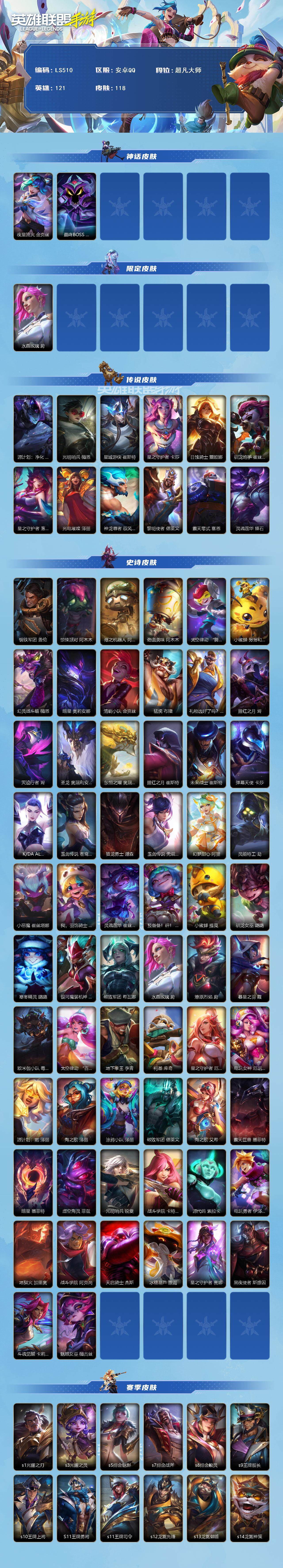 LOMEY32572LOL手游账号详情图2 LOMEY32572LOL手游账号详情图2