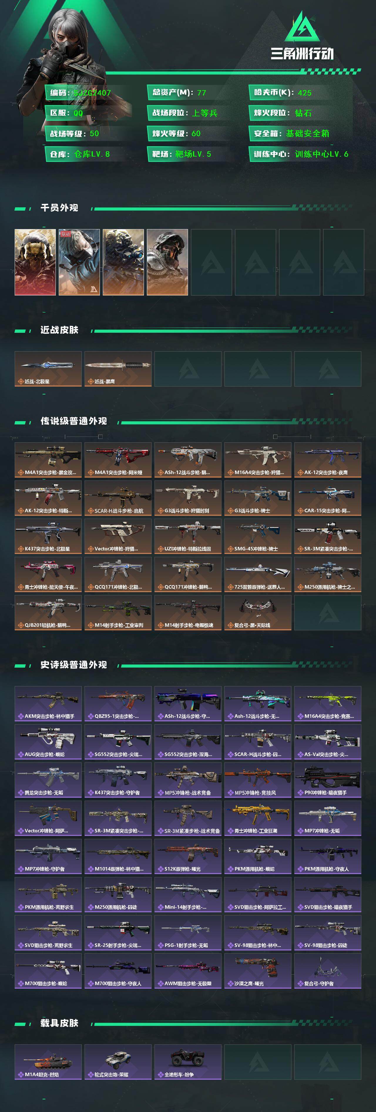 SJZEY382265三角洲行动账号详情图2 SJZEY382265三角洲行动账号详情图2