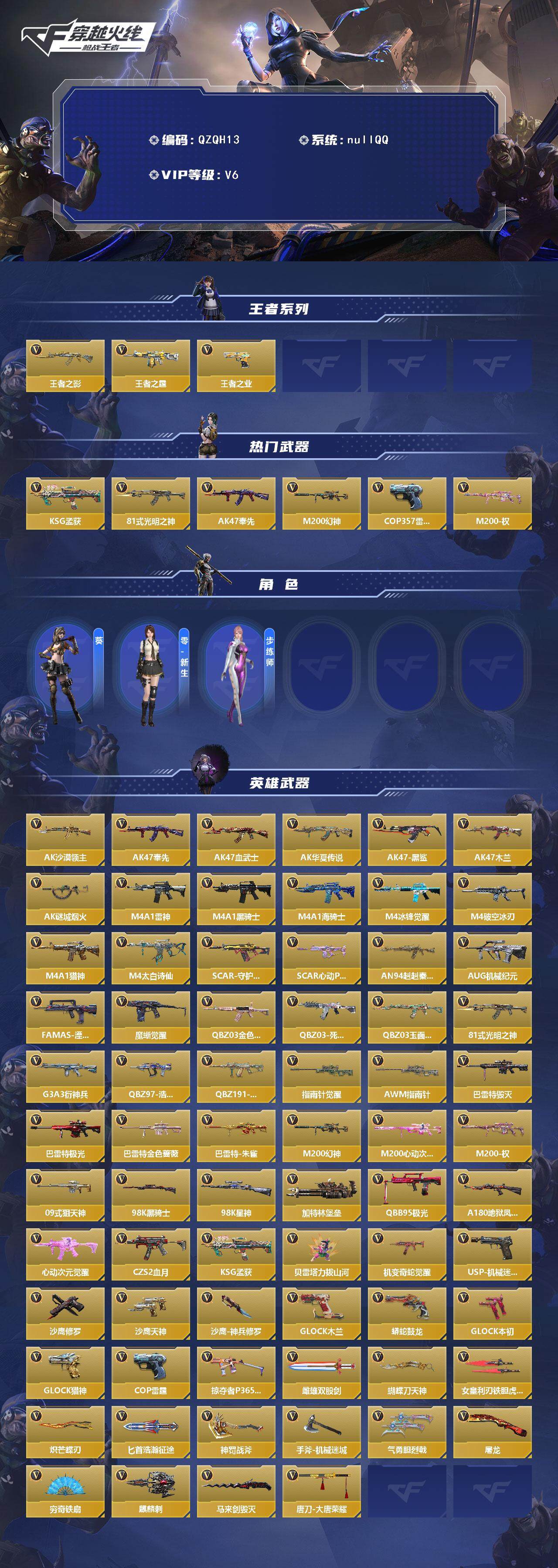 CFMEY369816枪战王者账号详情图2 CFMEY369816枪战王者账号详情图2