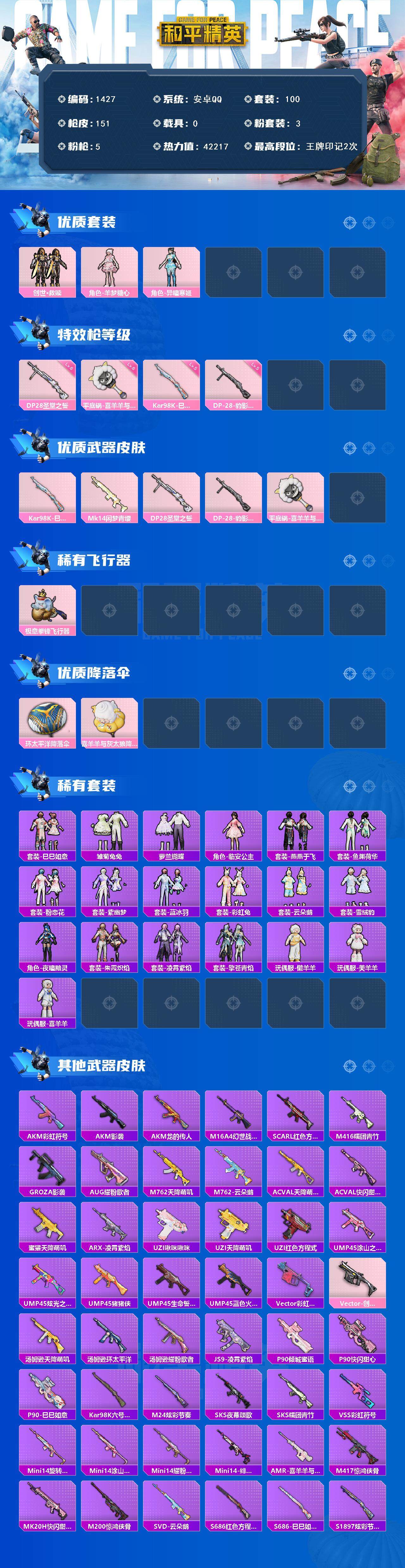 HPCMW3428371和平精英账号详情图2 HPCMW3428371和平精英账号详情图2