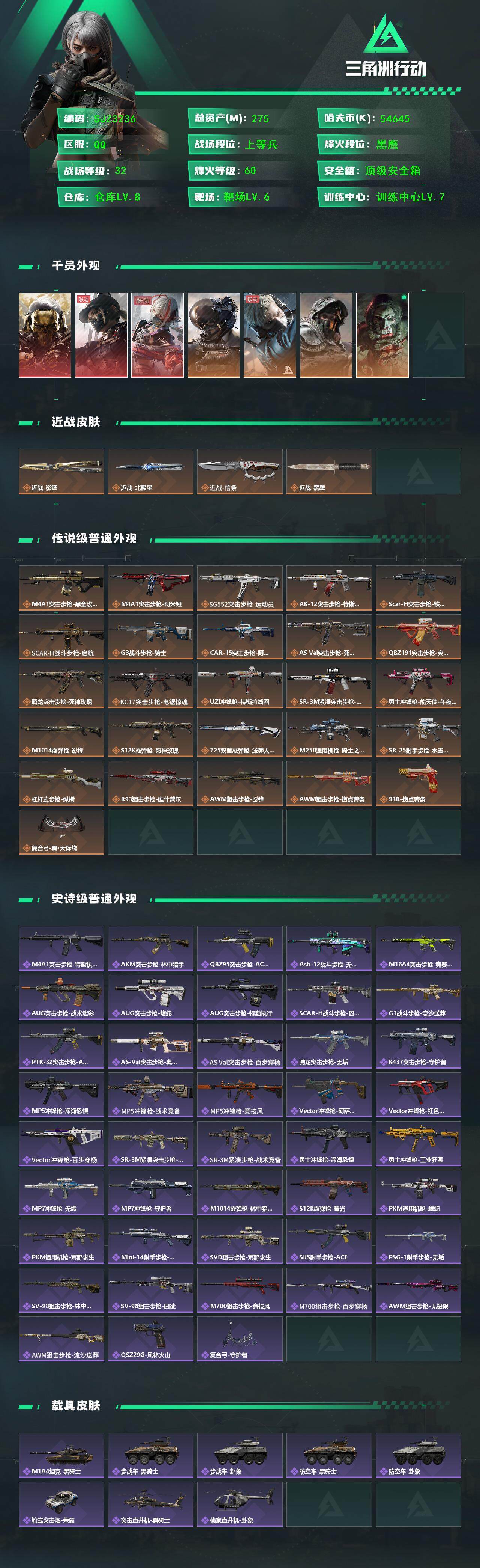 SJZEY382305三角洲行动账号详情图2 SJZEY382305三角洲行动账号详情图2