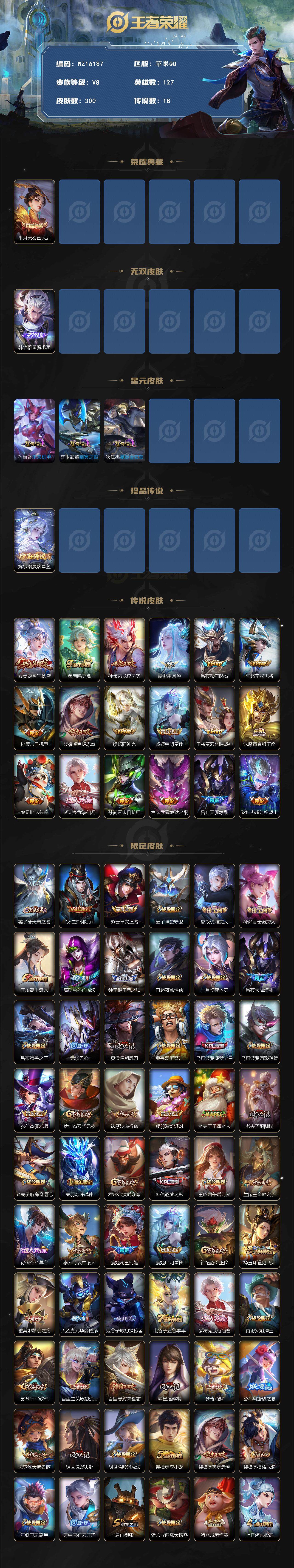 WZ0349896王者荣耀账号详情图2