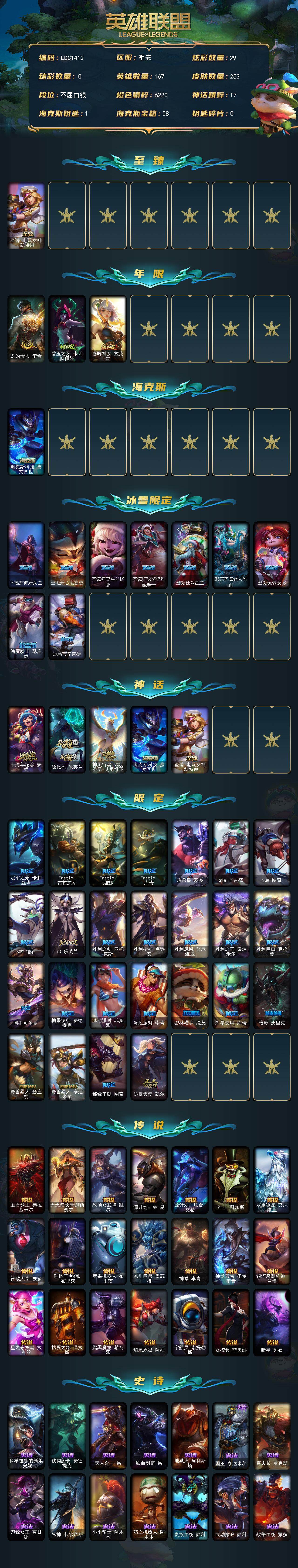 LOLCMW321305英雄联盟账号详情图2 LOLCMW321305英雄联盟账号详情图2