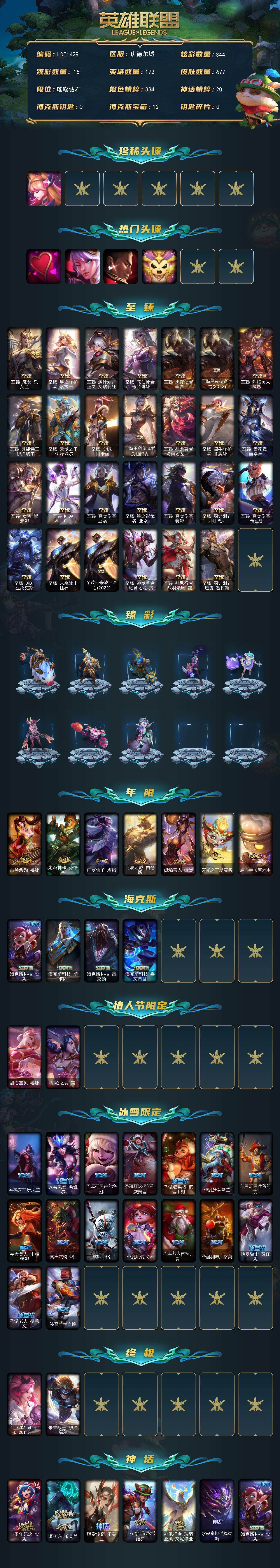 LOLEY320846英雄联盟账号详情图2 LOLEY320846英雄联盟账号详情图2