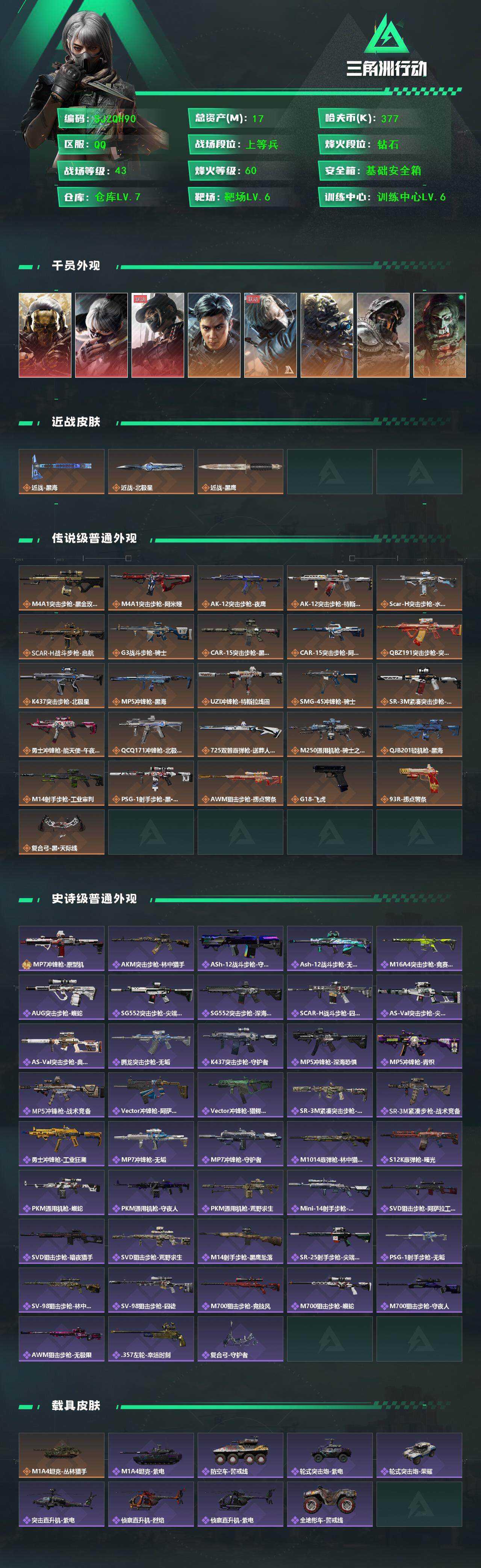 SJZEY382556三角洲行动账号详情图2 SJZEY382556三角洲行动账号详情图2