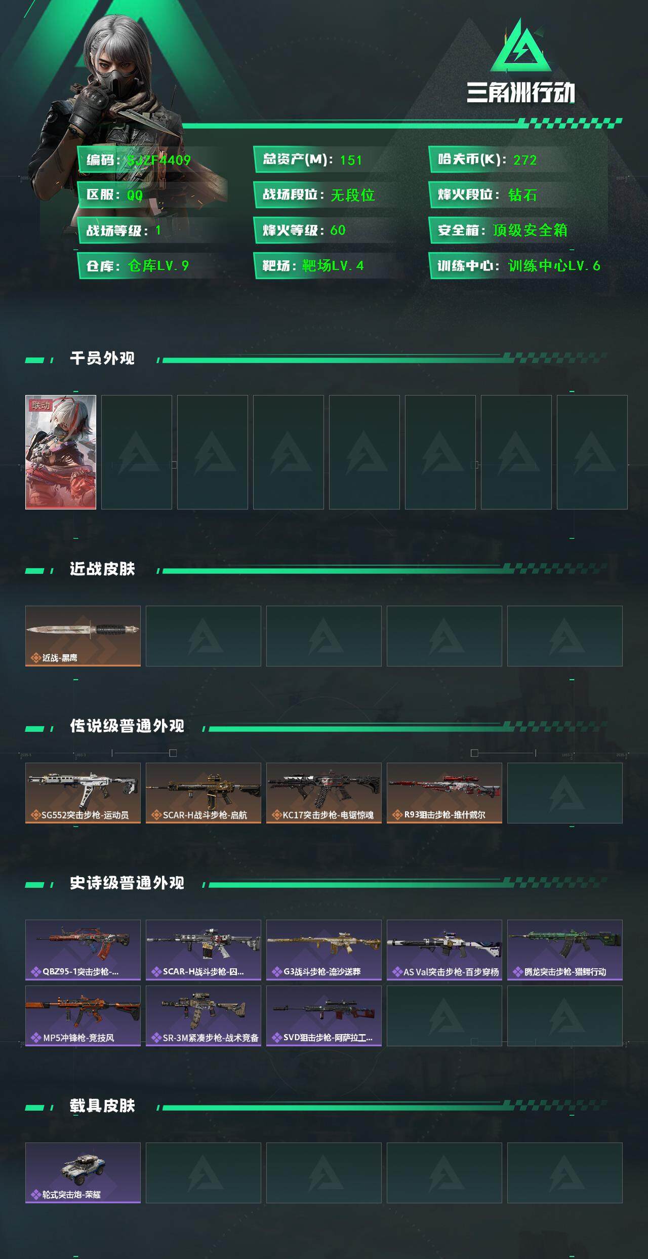 SJZEY383121三角洲行动账号详情图2 SJZEY383121三角洲行动账号详情图2