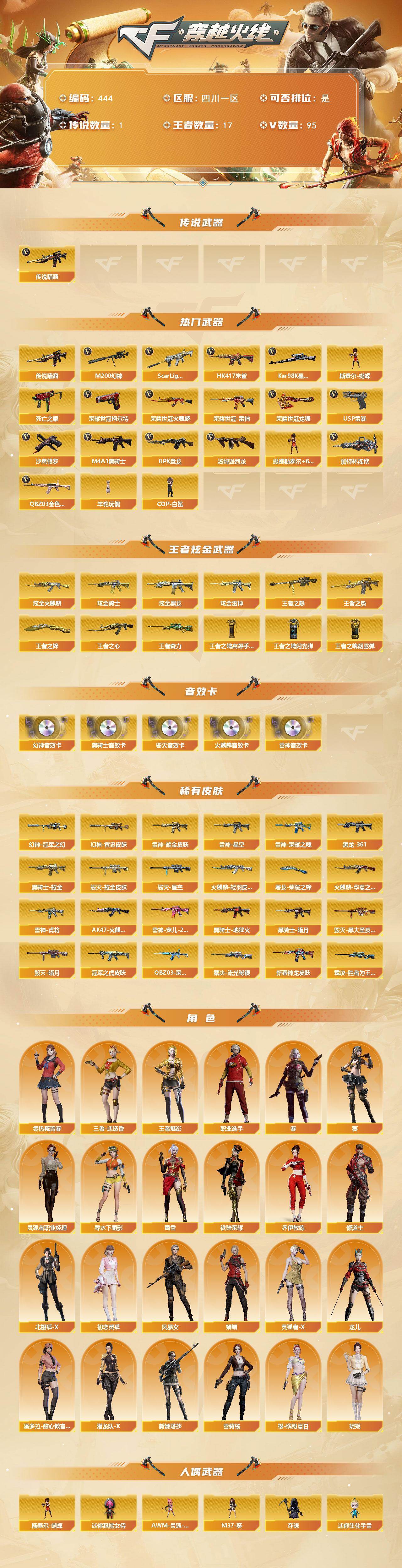 CFCMW422154穿越火线账号详情图2
