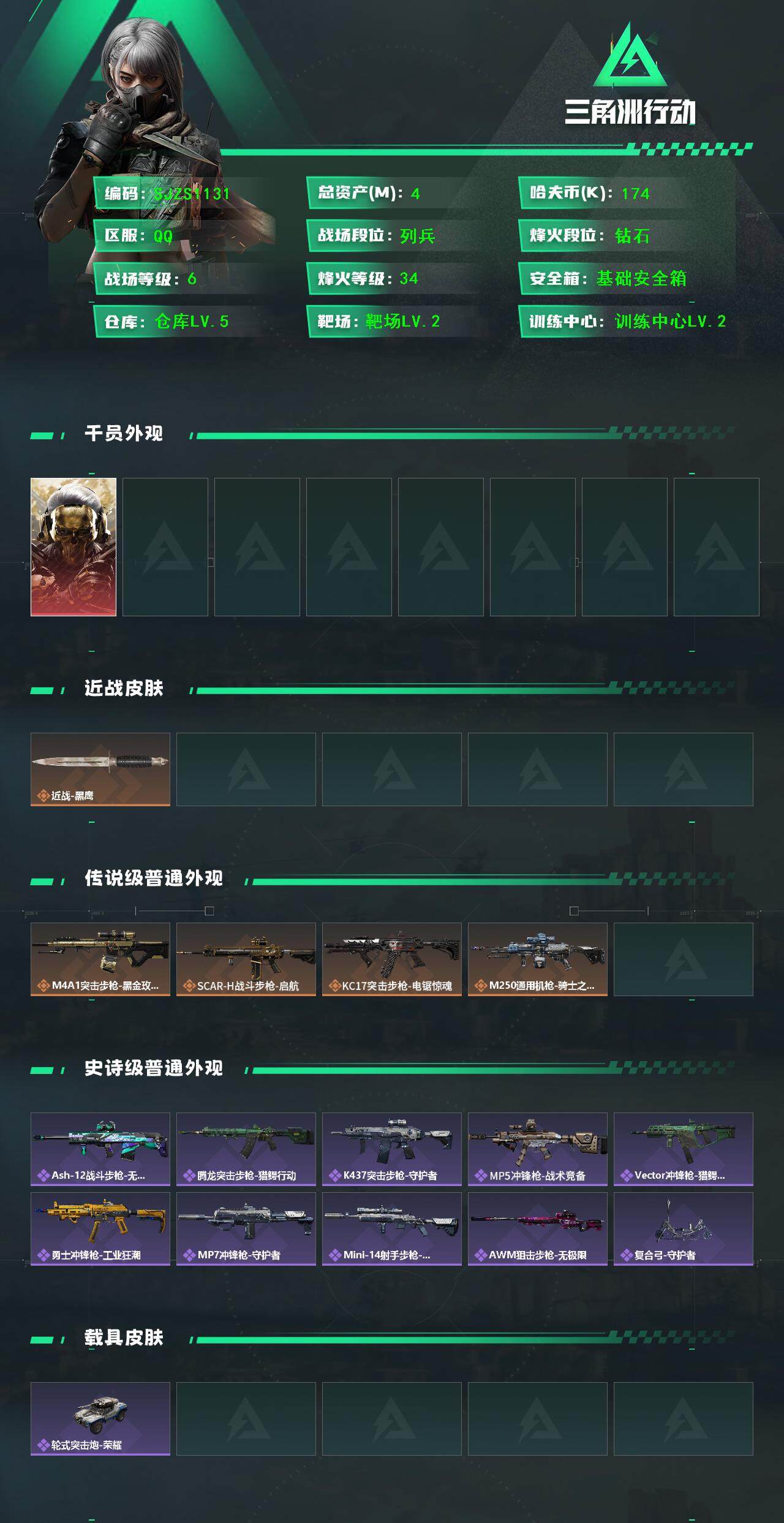 SJZQM383040三角洲行动账号详情图3 SJZQM383040三角洲行动账号详情图3