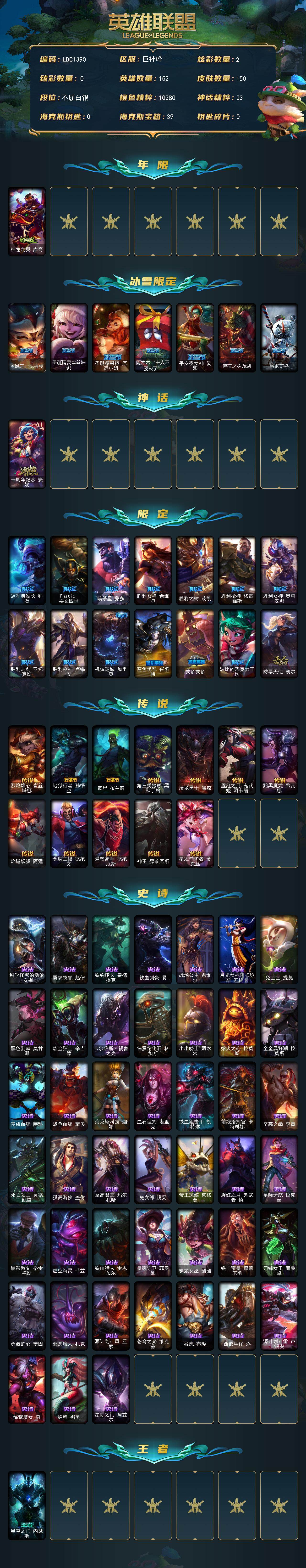 LOLEY320871英雄联盟账号详情图2 LOLEY320871英雄联盟账号详情图2