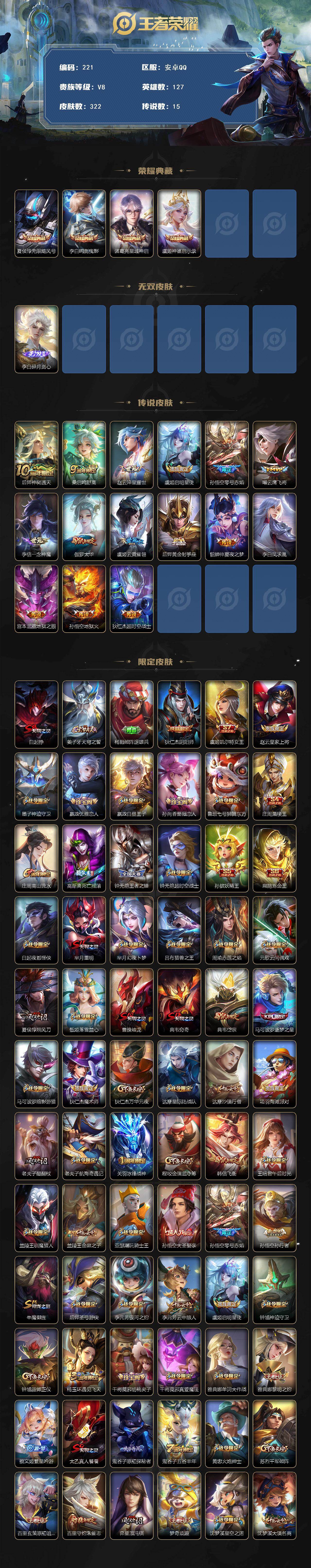 WZCMW495978王者荣耀账号详情图2