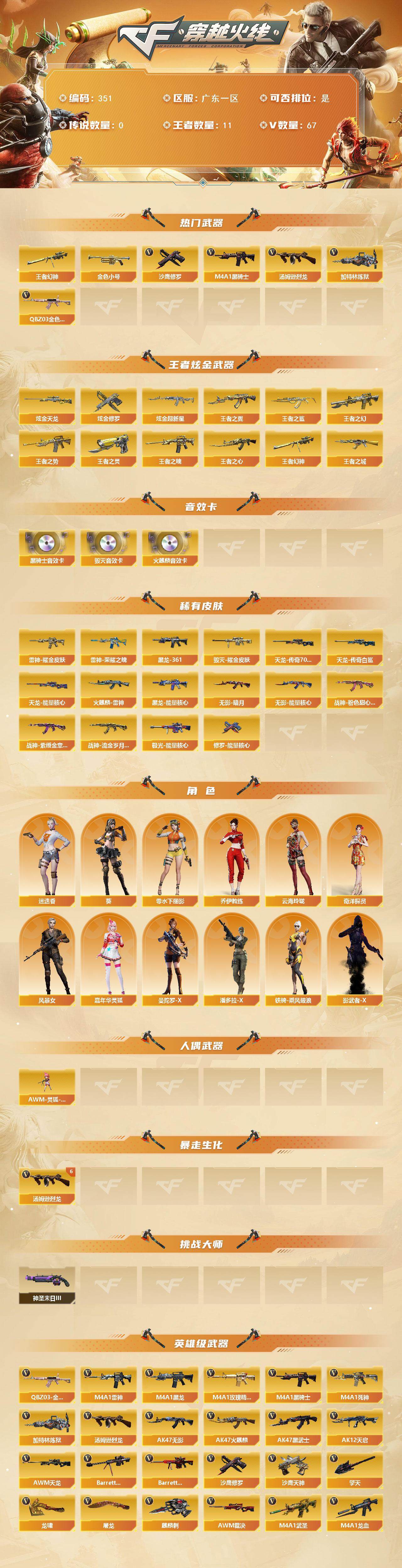 CFQM370849穿越火线账号详情图3 CFQM370849穿越火线账号详情图3