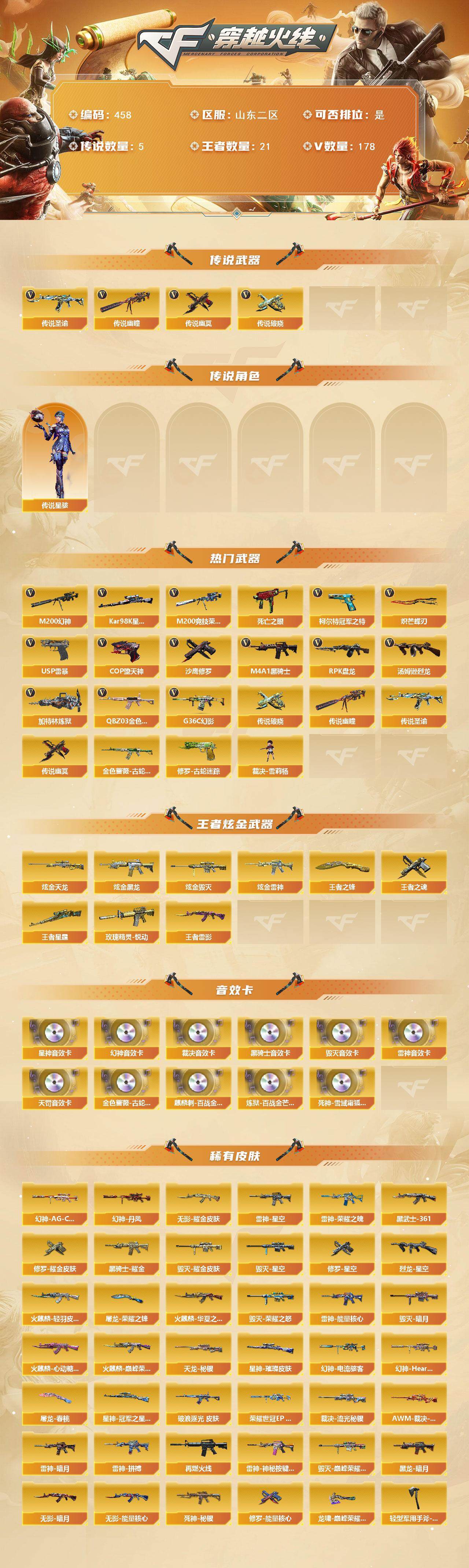CFCMW422362穿越火线账号详情图2